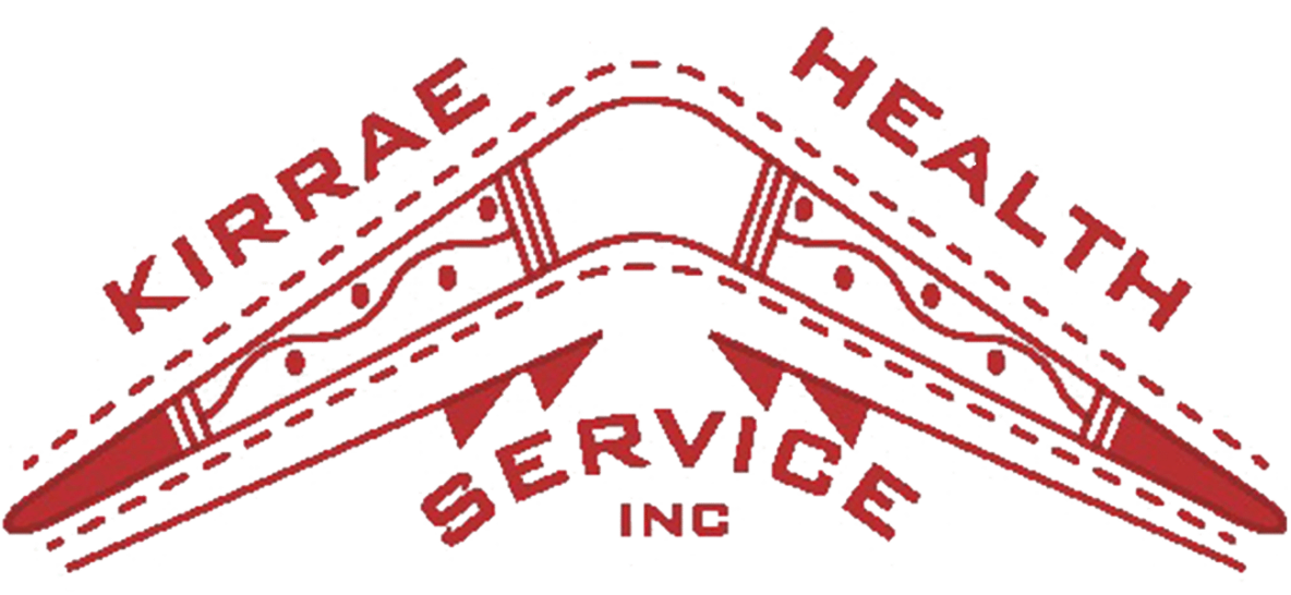 Brand logo for a health services company featuring red winged emblem and curved text reading 'Service Inc' at the center.