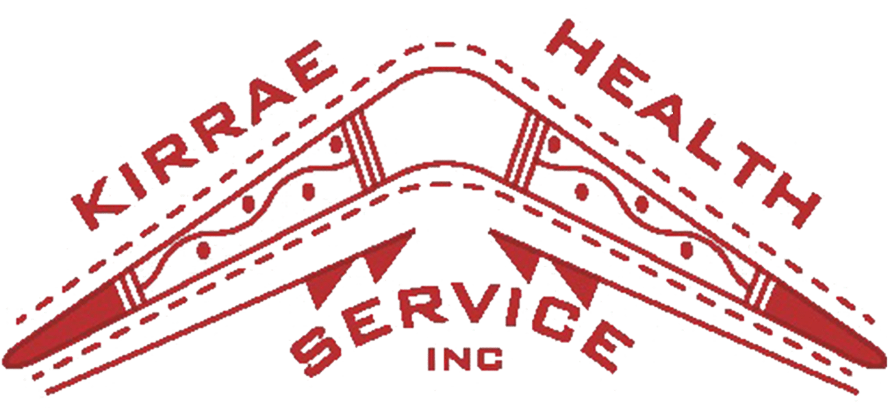 Brand logo for a health services company featuring red winged emblem and curved text reading 'Service Inc' at the center.